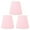 Light Pink, variant on Rupoun 3-Piece Cloth Fabric Lampshade Set, E14 Intervention Type Empire Dust Cover for Modern Bedroom Bedside and Wall Lamps, 5.5 inches / 14 cm Base Diameter, Pea Green