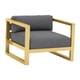 thumbnail image 2 of Sofá recto,Recepción Sofá Silla Sillón Reclinable Moderno Sala Espera,Sillón Sofá Moda Oficina con estructura de metal,Sillón Sofá Cojín Del Asiento Cómodo Al Aire Soltero de oro, 2 of 8