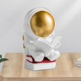 thumbnail image 4 of Estatua de acción de resina Perfecl estatuillas de astronautas dorada, 4 of 8