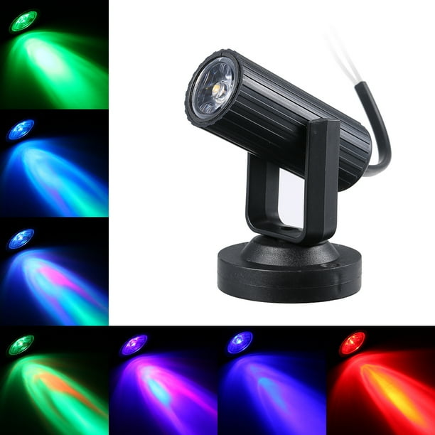 AC85-265V 1W LED Mini lámpara de punto Accesorio de iluminación de escenario portátil TFixol Destacar