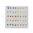 thumbnail image 2 of Colorful Hypoallergenic Earrings 20 Pairs Nose Lip Faux for Rhinestone Stud Earr, 2 of 2