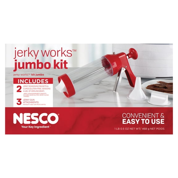 NESCO® BJX-5 American Harvest Jumbo Jerky Works Kit With Jerky Gun
