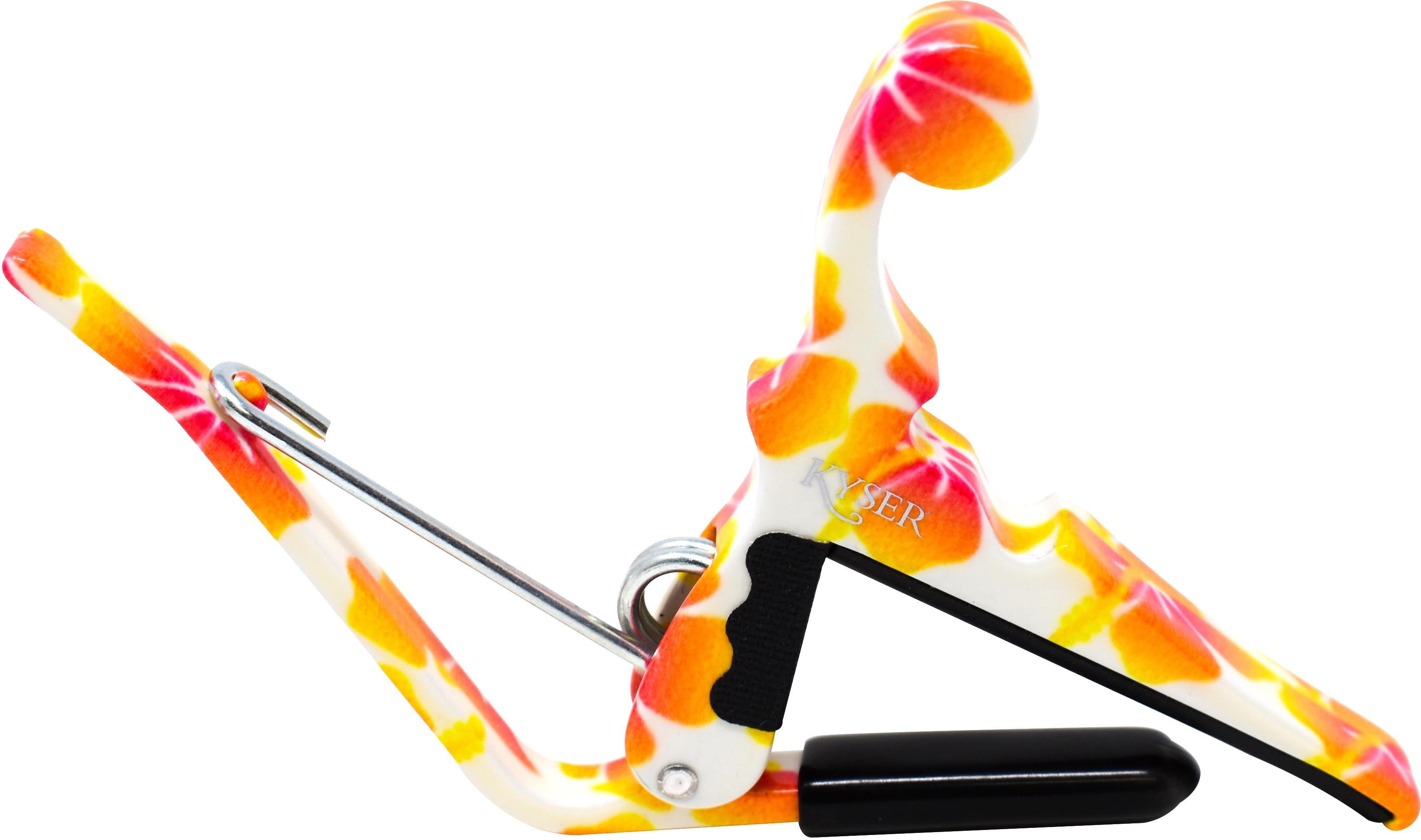 Kyser Ukulele Quick-Change Capo, Pastel Hibiscus