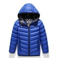 thumbnail image 5 of Odeerbi Kids Boys Girls Heated Jacket Winter Thermal Heated Coat Plus Size USB Intelligent Constant Temperature Heated Windproof Coat Children 3 Heated Jacket Kids Clothes Blue without Power Bank, 5 of 6