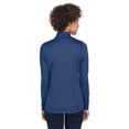 thumbnail image 3 of UltraClub 8230L Ladies Cool & Dry Sport Quarter-Zip Pullover, 3 of 3