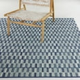 thumbnail image 5 of Balta Joan Checkered Indoor/Outdoor Area Rug 5'3" x 7' - Blue, 5 of 5
