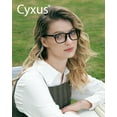 thumbnail image 5 of Cyxus Blue Light Glasses Anti Eyestrain Computer  Gaming Glasses Classic Square Clear Lens Eyeglasses Frame for Women and Men（Black）, 5 of 8