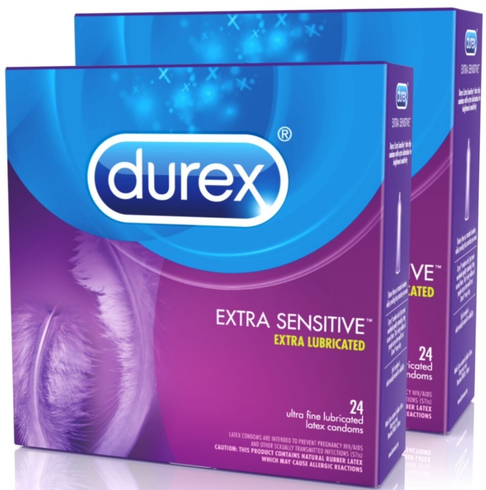 Durex Extra Sensitive Natural Latex Condoms 48 ct