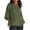 Army Green, variant on Giftesty Womens Blouses and Tops Clearance Women's Fashion Summer V Neck Leisure Three-quarter Sleeve Solid Tops