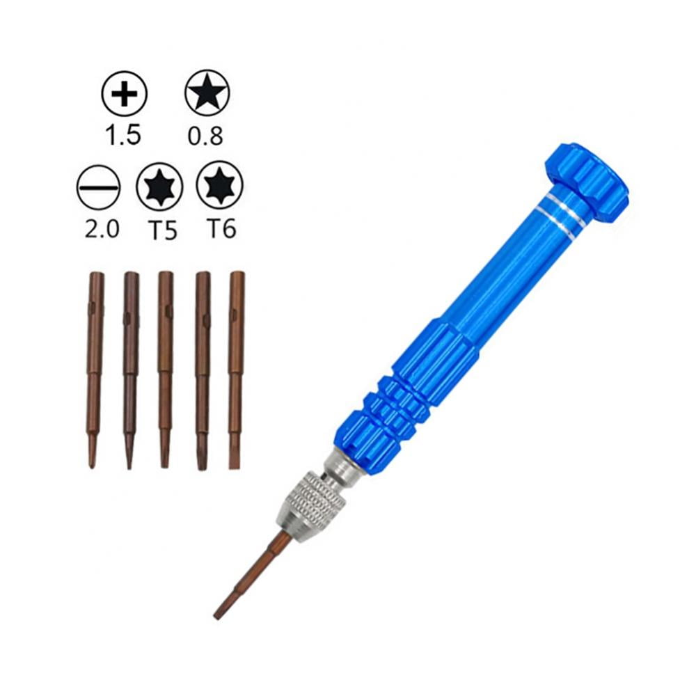 1set t3 t4 t5 t6 1.2 1.5 0.8 star drill bits screwdrivers set for iphone Slotted 