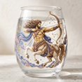 thumbnail image 6 of SLYNSHome Stemless Wine Glass With Vintage Embroidery Style, Astrology Horoscope Printed Glass Cup,Drinkware Gift For Home Bar, 6 of 6