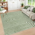 thumbnail image 1 of Modern 5x7 Area Rugs for Living Room - Soft Bedroom Rugs Green Washable Rugs 5x7 - Non-Slip Ultra-Thin Stain Resistance Abstract Mid Century Rug for Kids Nursery Large Dining Room(5'X7',Green) Green, 1 of 5