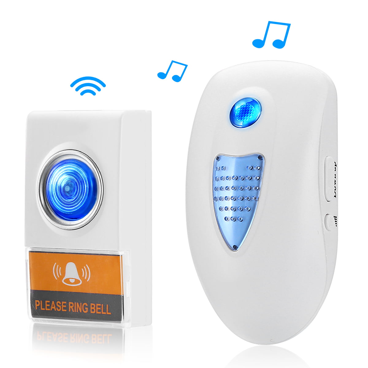 Details about   1000FT Wireless Doorbell Waterproof 2 Plugin Receiver Adjustable Volume 38 Chime