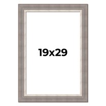 19x29 Frame Grey Real Wood Picture Frame Width 2.75 Inches | Interior Frame Depth 0.5 Inches |