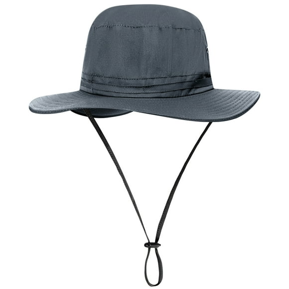 Graflsoa Versatile Nylon Sun Hat for Outdoor Adventures - Dark Blue, Adjustable Brim, UV Protection, Unisex Fit for Hiking, Fishing, and Travel