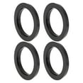 thumbnail image 1 of Ofertas Únicas 4Pcs Anillos Centrados en el Cubo de Rueda Anillos de Policarbonato Negro para Ejes de Rueda que Absorben Choques OD 79.6mm a ID 60.1mm, 1 of 7