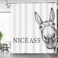 thumbnail image 2 of Funny Otter Shower Curtain, Waterproof Fabric Farmhouse Animal Shower Curtain Set for Bathroom Decor with 12 Hooks, 66x72 inch, 2 of 6