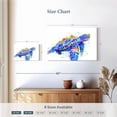 thumbnail image 4 of Elephant Stock Sea Turtle Watercolor Wall Art - Horizontal Canvas Wall Art - Living Room Wall Decor - Animal Canvas - White And Blue Decor - 24" x 16", 4 of 8