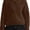 Coffee, variant on Womens Sherpa Fleece Cropped Jacket, Quarter Zip Stand Collar Pullover, Fuzzy Long Sleeve Sweatshirt with Pockets for Fall Winter