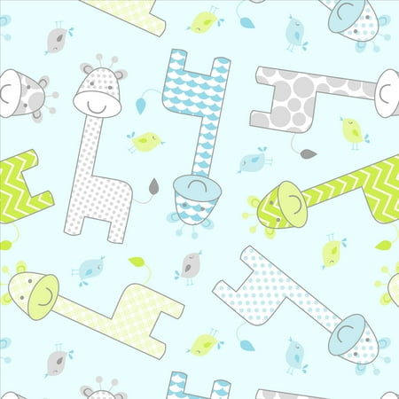 - David Textiles Giraffe Anti-Pill Fleece 1.5-Yard Fabric Cut