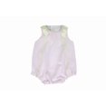 thumbnail image 2 of Girls-Pink Pique Bubble Romper-Bonnet Set-Girl Romper, 2 of 3