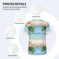 thumbnail image 5 of Fotbe Starfish in Beach Baseball Jersey Shirt for Men and Women, Casual Short Sleeves Button Down T-Shirt-Medium, 5 of 9