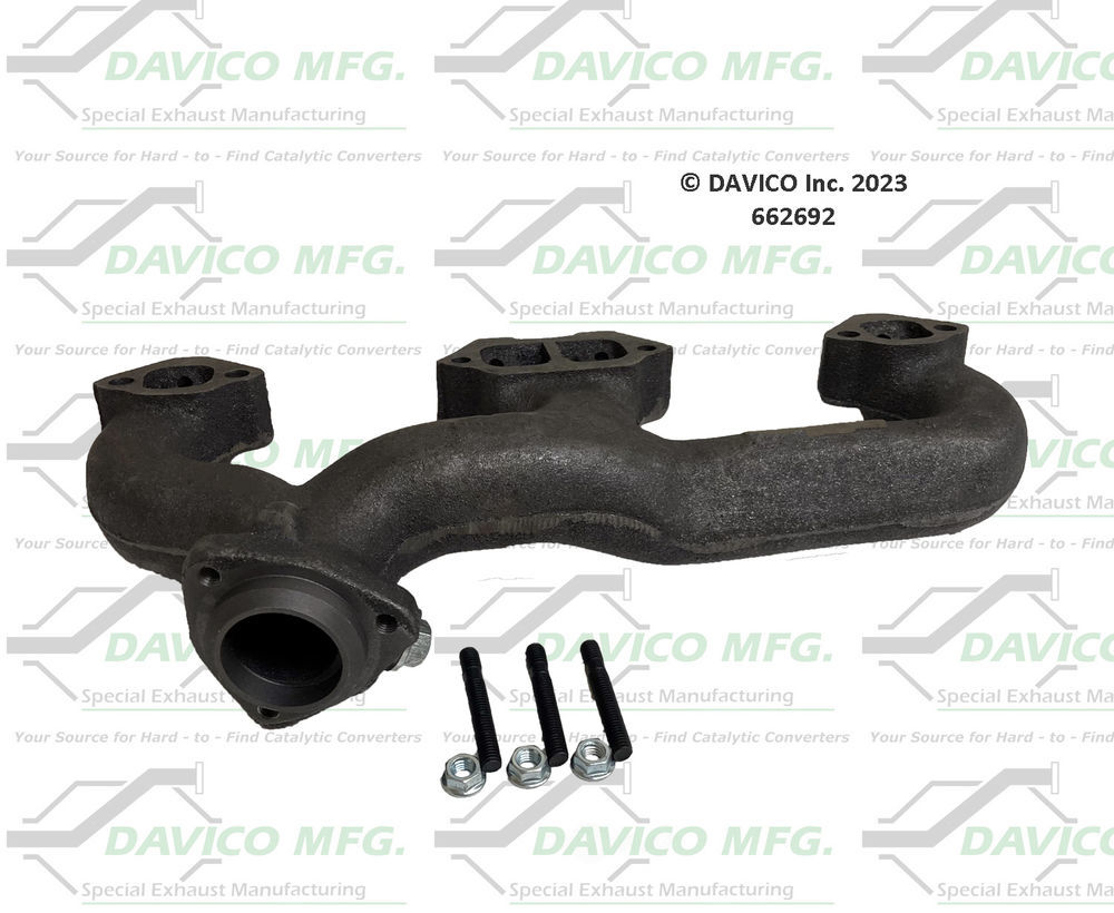 Davico Mfg 662692 Stand alone Exact-Fit exhaust manifold