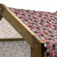 thumbnail image 5 of Cobblestone Pet House, Patchwork Style Tribal Bricks of Polka Dot Stripes and Zigzag Pattern Squares, Outdoor & Indoor Portable Dog Kennel with Pillow and Cover, 5 Sizes, Multicolor, by Ambesonne, 5 of 5