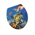 thumbnail image 3 of Pegatina de baño para inodoro, decoración para el hogar, pegatina de pared de animales del océano, decoración de pared 3D Estilo A, 3 of 5