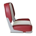 thumbnail image 3 of Leader Accessories New Low Back Folding Boat Seat，White/Red, 3 of 6