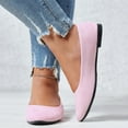 thumbnail image 7 of GUOBIOZIY Pointed Toe Flats for Women Dressy Casual, Low Heel Dress Shoes Comfortable, Slip-on Business Work Loafer Shoes for Women（Pink,9）, 7 of 7