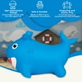 thumbnail image 4 of NPV Jouet Gonflable pour Tout-Petit avec Pompe, Requin Bleu Rebondissant et à Chevaucher, 4 of 7