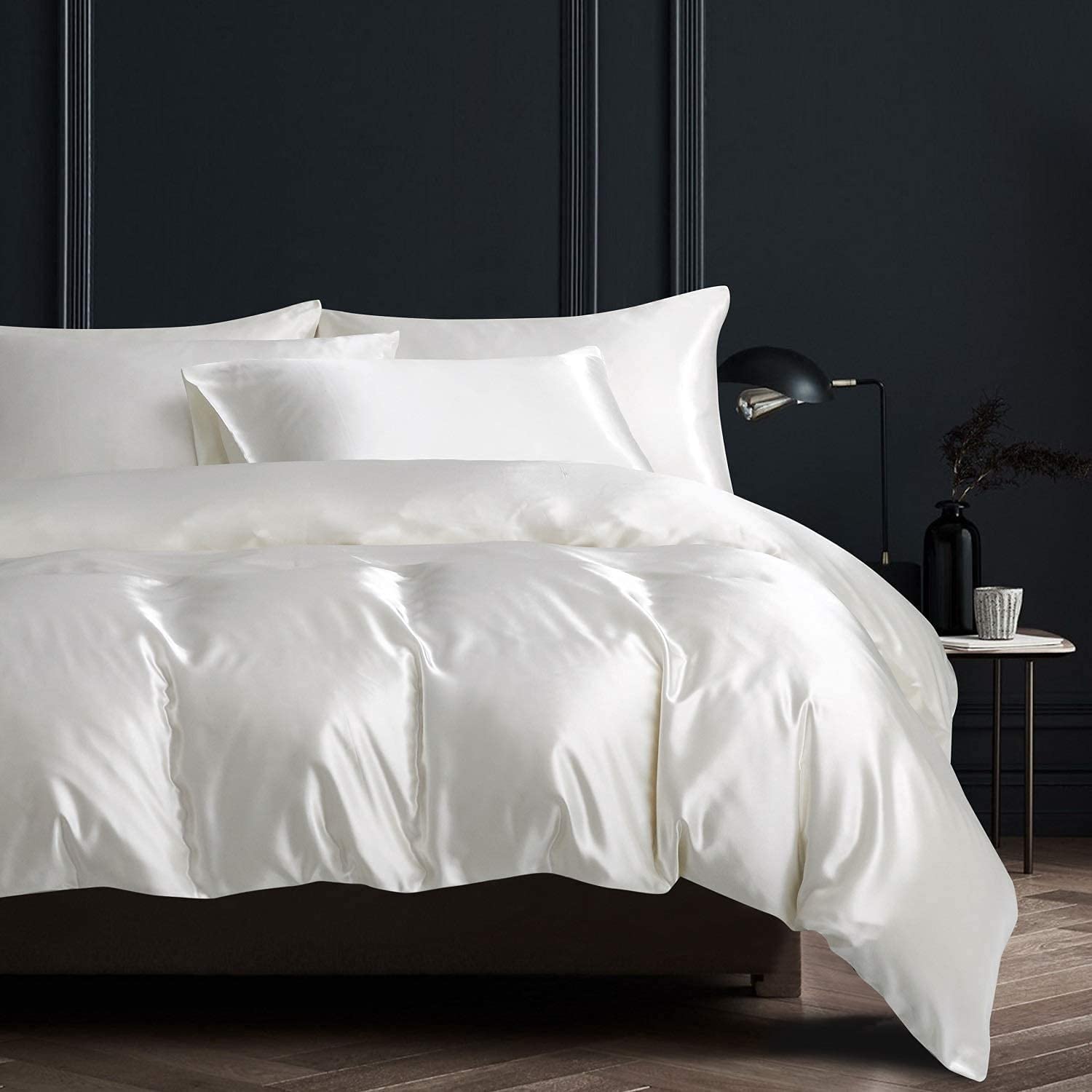 Silky Satin Quilt Comforter Cover 