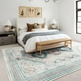 thumbnail image 2 of Balacho Boho Vintage Oriental Faux Wool Area Rug, 5' x 8', Off-White, 2 of 7