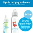 thumbnail image 6 of Dr. Brown's Milestones Narrow Sippy Bottle, 100% Silicone Spout, 8oz/250ml, 6m+, Fox, 1 Pack, 6 of 7