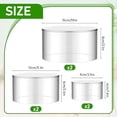 thumbnail image 2 of 6 Pcs Acrylic Risers, Clear Round Cylinder Display Stand with Hollow Bottoms, Nesting Risers Tabletop Display Shelf for Cake Figures Jewelry Collectibles, 2 of 8