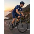 thumbnail image 4 of Qualidyne Men’s Cycling Bib Shorts, 4D Padded Road Bike Bibs with Breathable Mesh Upper & Double-Layer Leg Hem, 4 of 6
