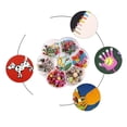 thumbnail image 4 of Metal , Fasteners, Fasteners Mini s, DIY Scrapbooking Paper Fasteners for Paper Craft Scrapbook DIY Craft Decoration , 200pcs, 4 of 5