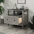 thumbnail image 3 of Sauder August Hill Open Shelf Lateral File Cabinet, Mystic Oak Finish, 3 of 12