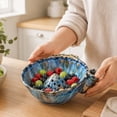 thumbnail image 2 of Berry Washing Bowl, Self‑Spinning Fruit Washer Colander With Drain Holes, Hands‑Free Rinsing Ceramic Drainage Basket, Quick Strain Design For Strawberries, Blueberries, Grapes And Tomatoes, 2 of 5