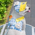 thumbnail image 7 of Cartoon Pet Leash and Sun Hat Set 4pcs Outdoor Summer Costume Accessories for Small Dogs and Cats Suitable for Puppy Kitten Toy Breed Cats(XS,Sky Blue), 7 of 7