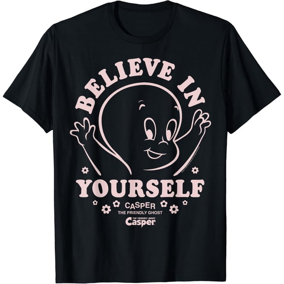 Casper The Friendly Ghost Believe In Yourself Graphic T-Shirt, Size S-5XL