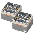 thumbnail image 1 of Organizador de zapatos Aokeyee plegable con divisores ajustables de 16 a 32 pares, 1 of 6