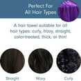 thumbnail image 4 of Toalla profesional de secado rápido para salón de secado de cabello de microfibra, paquete de 2, 4 of 5