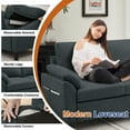 thumbnail image 6 of Soscana Living Room Furniture Set,Convertible Sectional Sofa with Storage Ottoman and Loveseat,Modern Linen 5 Seat L Shaped Couch Sofa Set with Side Pocket for Living Room,Office,Apartment,Studio, 6 of 7