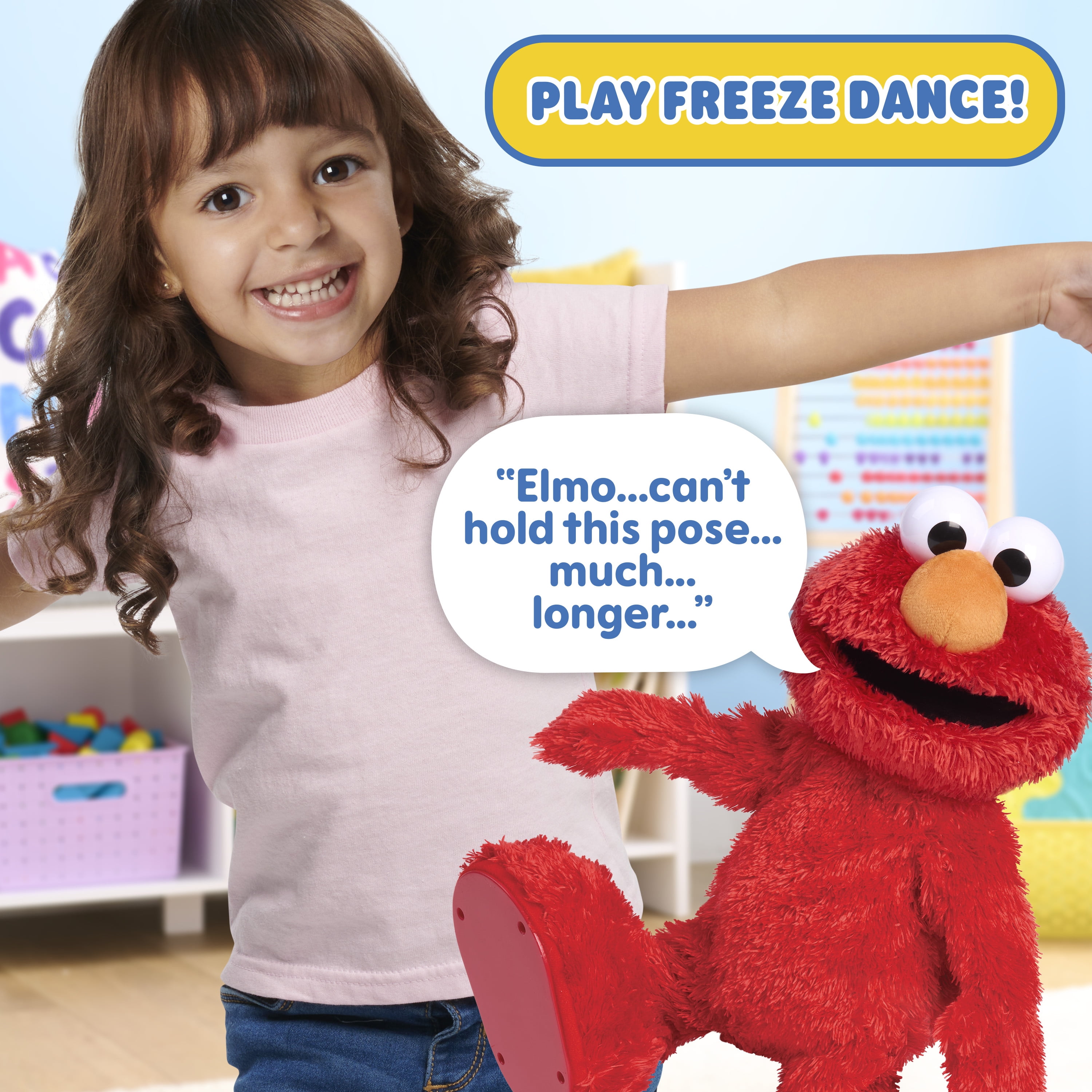 Sesame Street Hokey Pokey Elmo Plush with Music and Motion, 14-inch Bilingual Plush, Ages 18 Months+
