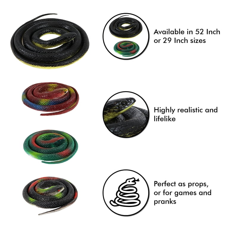 Buy Children's Fake Snakes Prank Toy Rubber Realistic Snake Gag Toy