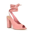 thumbnail image 2 of Schutz Archie Poppy Rose Pink Ankle Wrap Peep Toe High Heel Pumps Sandals Heels (Poppy Rose, 8.5), 2 of 2