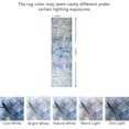 thumbnail image 2 of JV Home Runner Rug Elegance Grey Blue 2'7" x 8' Washable Rugs Anti Slip, 2 of 7