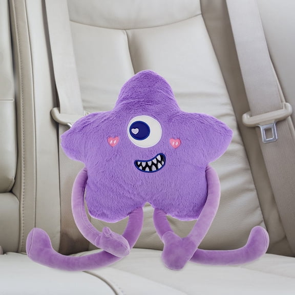 ELAYARD Funny Decorative Pillow Plush Toy Simple Color Scheme Travel Companion for Adults 1Set